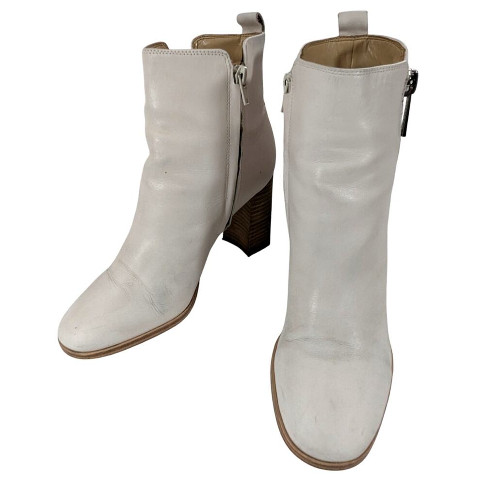 Nine West Cream Ankle Booties